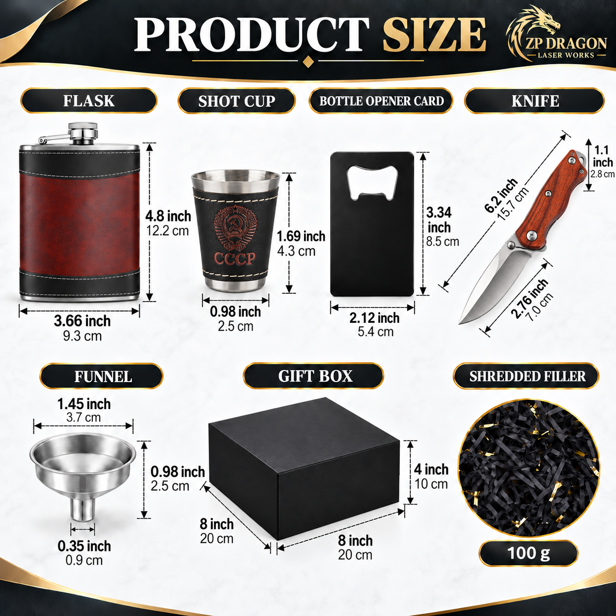Custom engraved gift box set