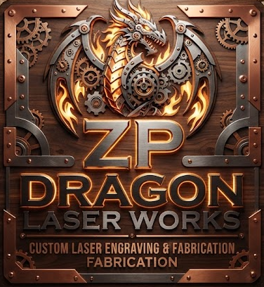 Custom laser engraved sign